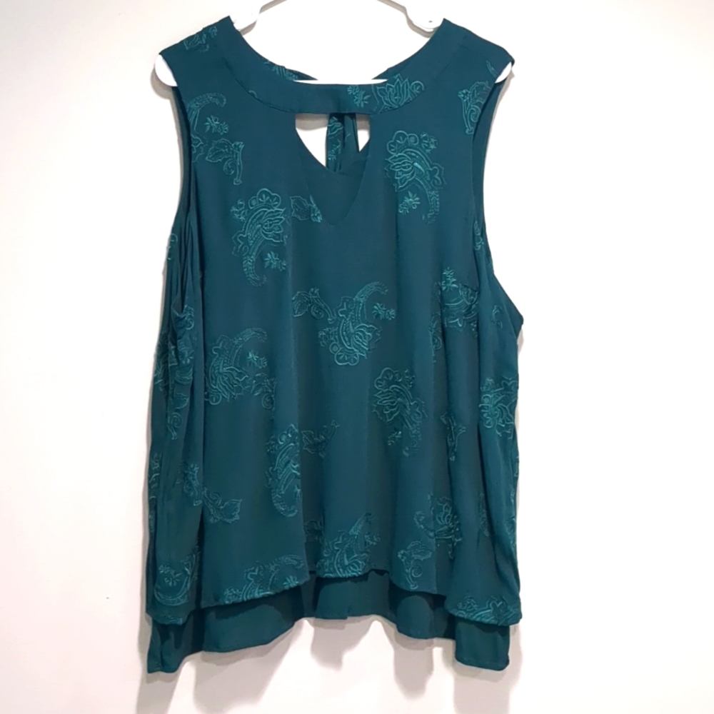 Torrid sleeveless blouse.